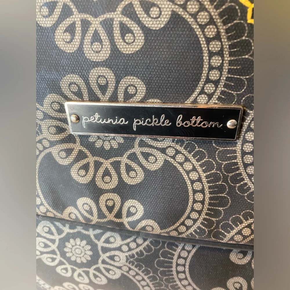 Petunia Pickle Bottom Diaper Bag Backpack with Floral embroidery